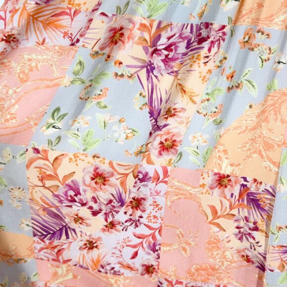 Amur Kallia Floral Patchwork Wide-Leg Strapless Jumpsuit - Picture 5 of 10